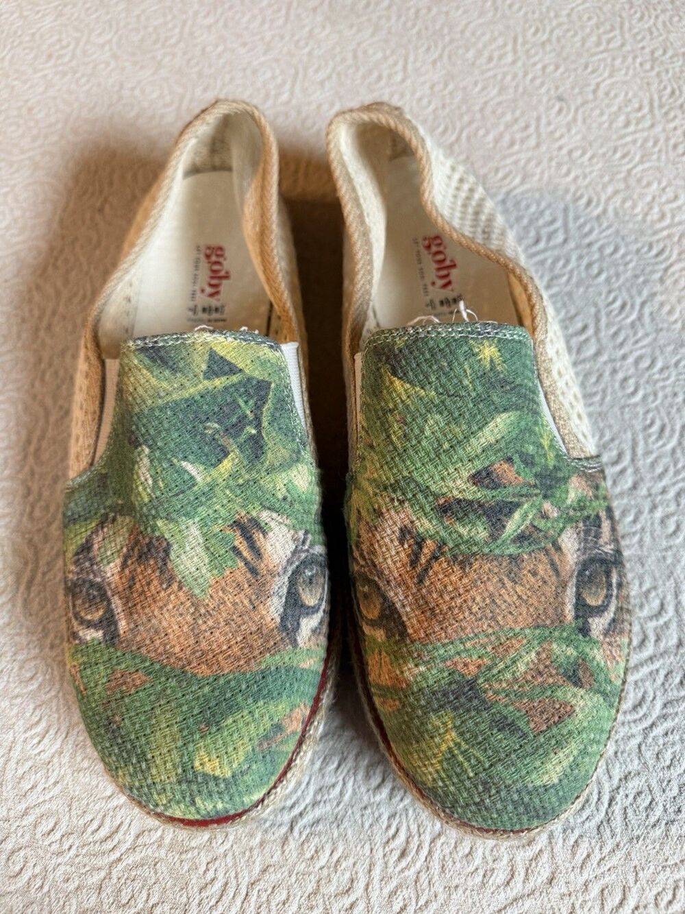 Women's Goby Tiger Cat  Sneaker Shoes Espadrilles Size 39/8.5
